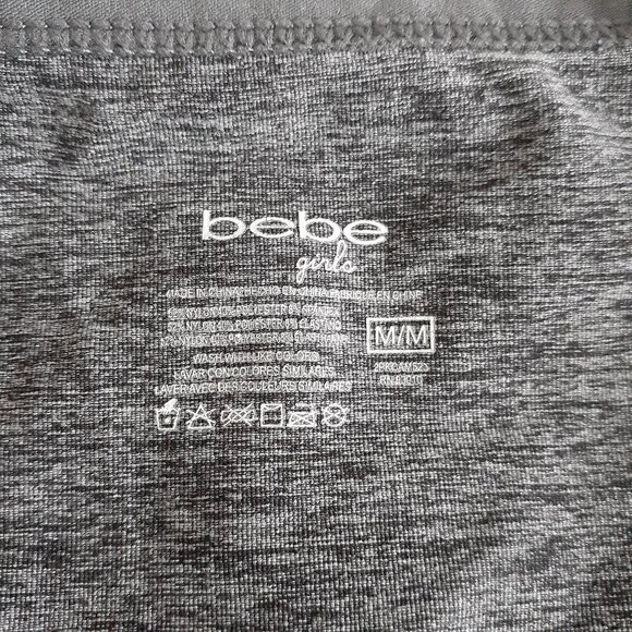 Bebe Girls Camisole Undershirts 3 Pack Gray Pink Black Medium - Picture 4 of 10